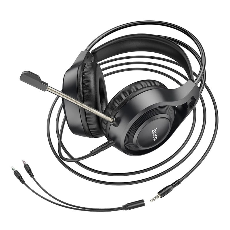 Picture of W106 Tiger Gaming Headphones – 50mm Drivers | Omnidirectional Mic | 2-in-1 Adapter