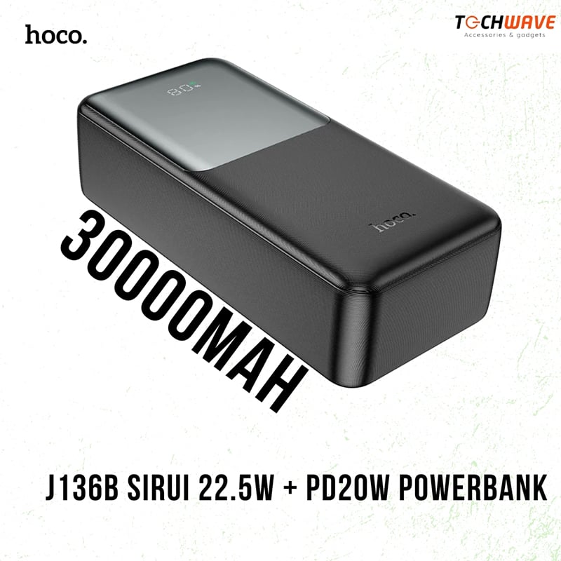 Picture of HOCO J136B 30000mAh 22.5W Fast Charging Power Bank