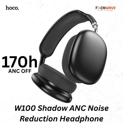 Picture of Hoco W100 Shadow ANC Noise Reduction Bluetooth Headphone