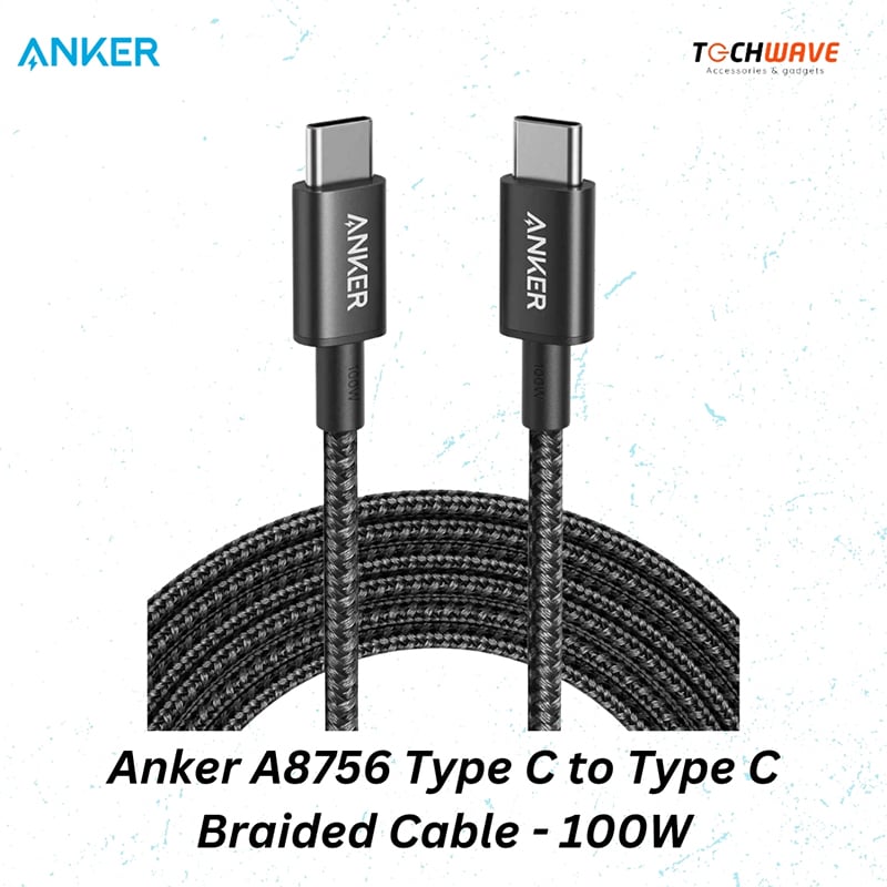 Picture of Anker A8756 Type C to Type C Braided Cable - 100W