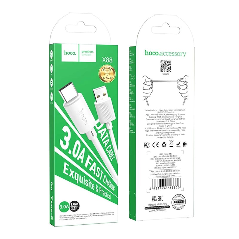 Picture of Hoco X88 Fast Charging Cable Usb-A To Type-C