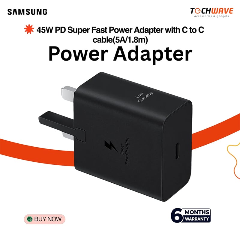 Picture of Samsung 45W Power Adapter With 1.8m/5A Cable