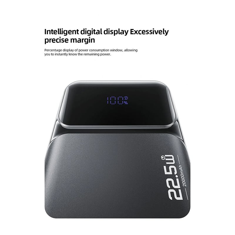 Picture of Awei PA93 20000mAh 22.5W Fast Charging Power Bank with Built‑in Dual Cables