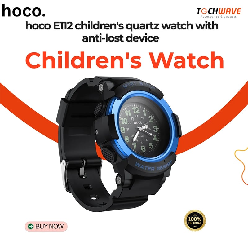 Picture of hoco E112 children's quartz watch with anti-lost device Apple Only