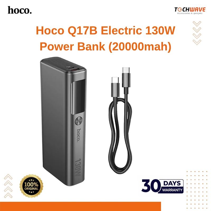Picture of Hoco Q17B Electric 130W Power Bank (20000mah)