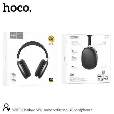 Picture of Hoco W100 Shadow ANC Noise Reduction Bluetooth Headphone