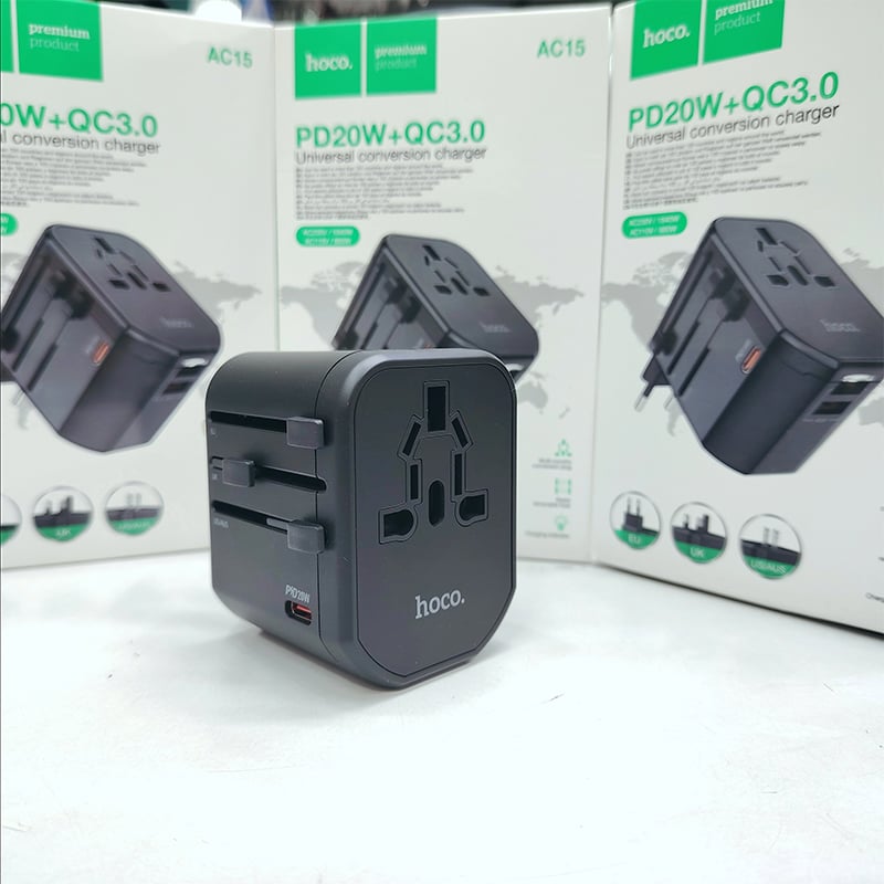Picture of Hoco AC15 Walker 3-Port PD20W Universal Conversion Charger