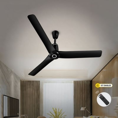 Picture of Atomberg Aris Contour Smart 48" BLDC Ceiling Fan (Midnight Black) | AT-144 | Free Delivery-Midnight Black