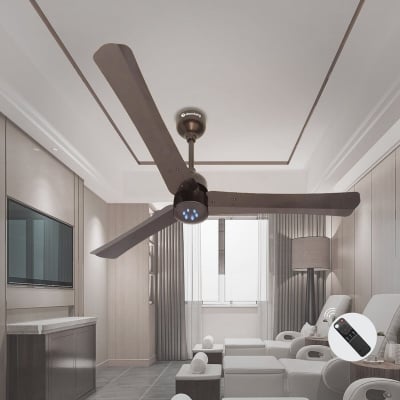 Picture of Atomberg Renesa + 56" 35Watt BLDC Motor Energy Saving Anti-Dust Speed Indicator Light Ceiling Fan With Remote Control ( Earth Brown ) AT-107 | Free Delivery-Earth Brown