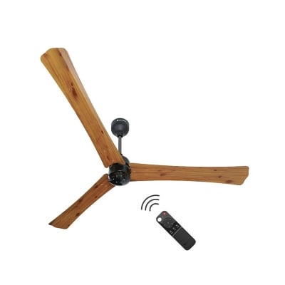 Picture of Atomberg Renesa+ 56" 35 Watt BLDC Motor Energy Saving Anti-Dust Speed Indicator Light Ceiling Fan With Remote Control (Golden OakWood) Pack AT-102 | Free Delivery-Golden OakWood