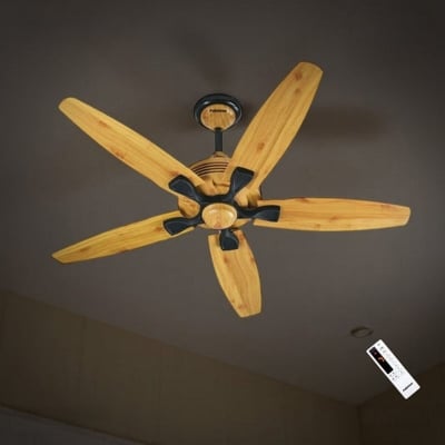Picture of Pakhtun Penta 5 -56 Inch BLDC Inverter Remote Control Ceiling Fan (Light Wood) | PK-112 | Free Delivery-Gold
