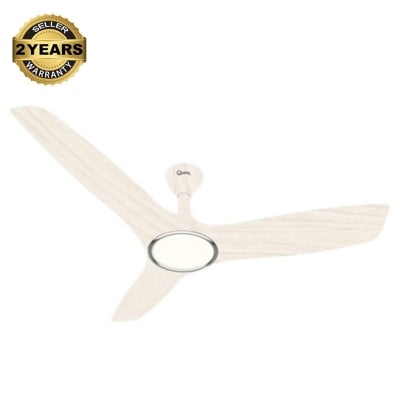 Picture of Qulik Aerovane 52" Modern Decorative Silent ABS Blade Remote Under Light Ceiling Fan (White Wood) Q-6572-WW-UL | Free Delivery-White Wood