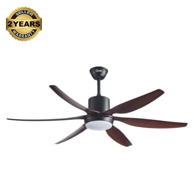 Picture of Qulik Silex 66"- Modern Decorative Silent ABS Blade Under Light With Remote Ceiling Fan (Dark Wood Grain) Q-6507-DW | Free Delivery-Dark Wood Grain