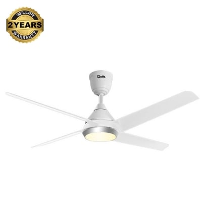 Picture of Qulik Alpha Edge 4B 53"- Decorative Energy Saving BLDC Remote Control Underlight Ceiling Fan (Parle White) | Q-6576-PW-UL | Free Delivery-Parle White