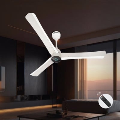 Picture of Atomberg Renesa+ 56" 35W BLDC Motor Energy Saving Anti-Dust Speed Indicator Light Ceiling Fan With Remote Control (Pearl White) AT-101 | Free Delivery-Pearl White
