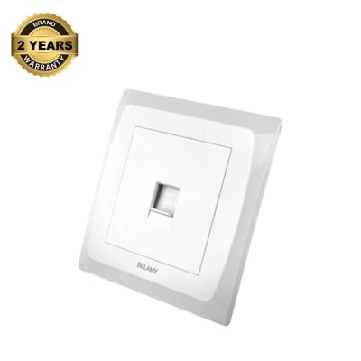 Picture of Belamy LK7 LANBAO Grey-White Telephone Socket | BE-168-SW-White