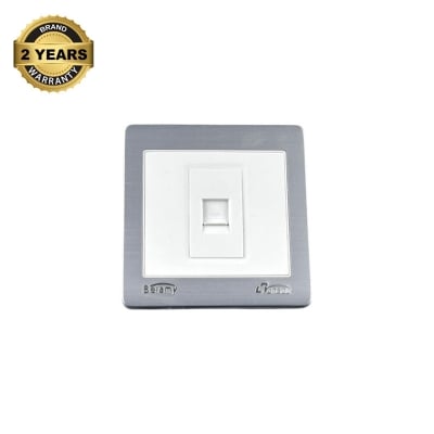 Picture of Belamy LK7 LANBAO Grey-White Internet Socket | BE-167-SW-White