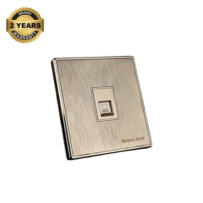Picture of Belamy Golden Telephone Socket | BE-146-SW-Golden