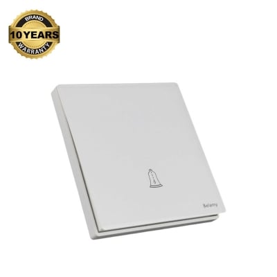 Picture of Belamy White Push Bell | BE-155-SW-Grey