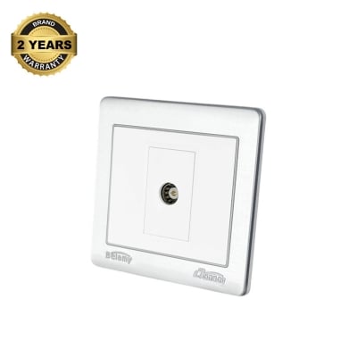 Picture of Belamy LK7 LANBAO Grey-White TV Socket | BE-166-SW-White