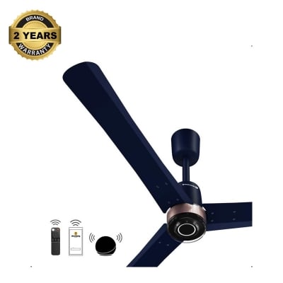 Picture of Atomberg Renesa Elite Smart 1400mm BLDC Ceiling Fan with Remote Control (Ritz Blue) | AT-163-Ritz Blue