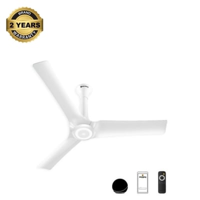 Picture of Atomberg Aris Starlight Smart 1400mm BLDC Ceiling Fan with IoT & Remote Control (Marble White) | AT-167-Marble White