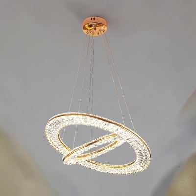 Picture of Qulik Modern Chandelier LED Light (French Gold)- (QL-D8806-400-600-FGD)-Gold