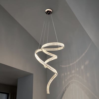 Picture of Qulik Modern Luxury Chandelier LED Light (French Gold)- (QL-D8928-600-1000-FGD)-Gold
