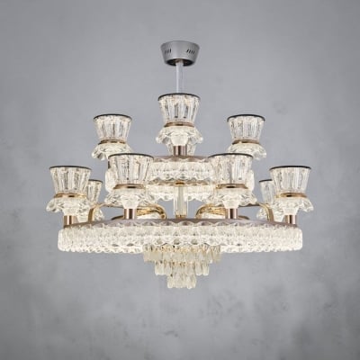 Picture of Qulik Modern LED Chandelier Light (QL-LD657-8+4)-Gold