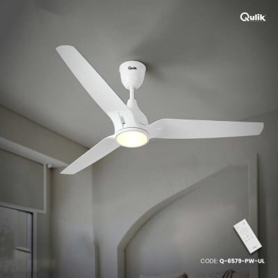 Picture of Qulik Nexa 56" Silent Series Energy Saving BLDC Remote Control Underlight Ceiling Fan (Pearl White) | Q-6579-PW-UL-Pearl White