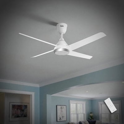 Picture of Qulik Quantom 56" Decorative Silent ABS Blade Remote Ceiling Fan (Pearl White) |Q-6573-PW Free Delivery