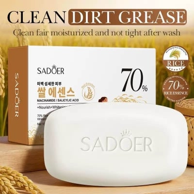 Picture of SADOER 70% Rice Essence Whitening Bar Soap-Fresh