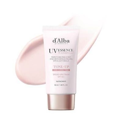 Picture of d'alba Piedmont Waterfull Tone-Up Sunscreen Serum BROAD SPECTRUM SPF 50 + Korean Sunscreen for Face, All Skin Tones (1.69 fl.oz.)-Silver