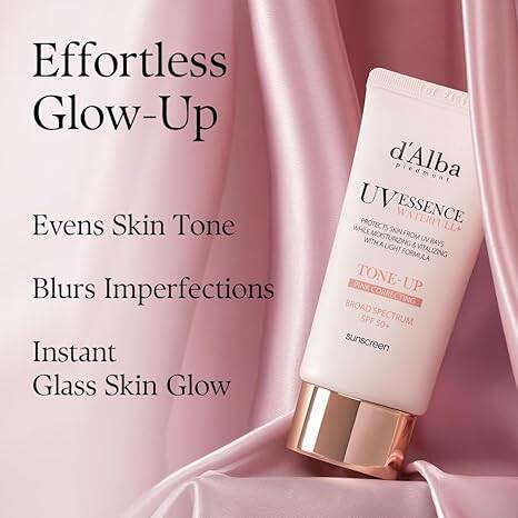 Picture of d'alba Piedmont Waterfull Tone-Up Sunscreen Serum BROAD SPECTRUM SPF 50 + Korean Sunscreen for Face, All Skin Tones (1.69 fl.oz.)-Silver