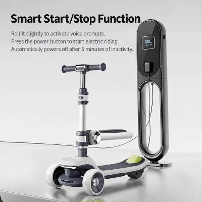 Picture of Kids Electric Scooter for 2-12 years age baby’s-Grey