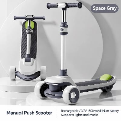 Picture of Kids Electric Scooter for 2-12 years age baby’s-Grey