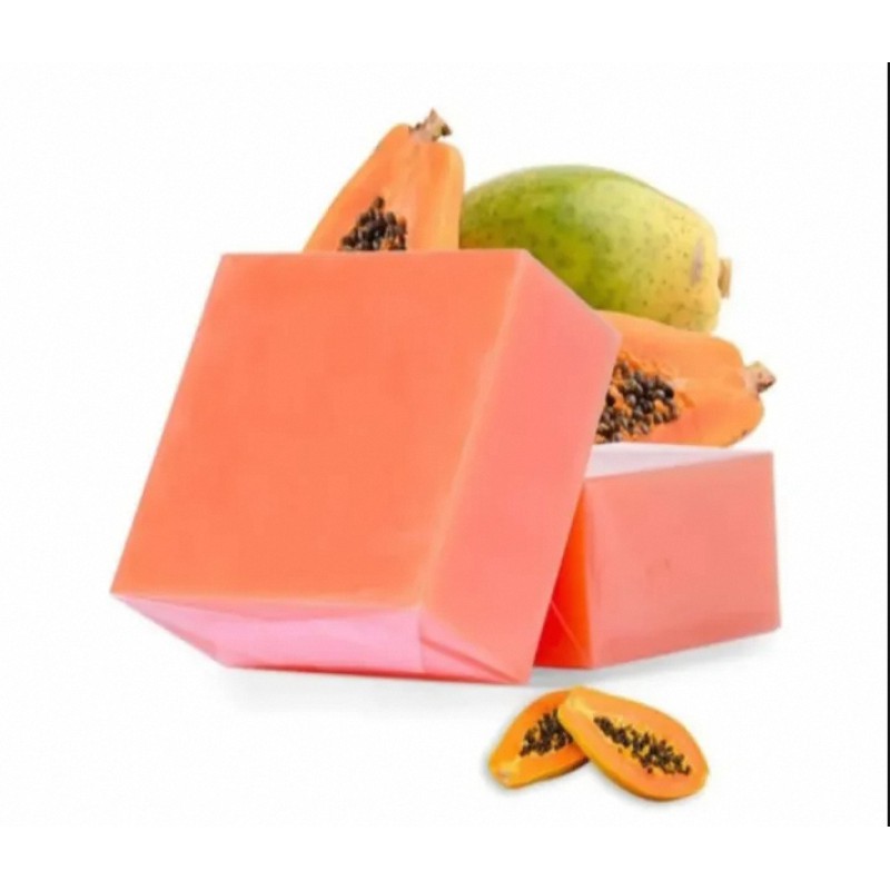 Picture of Papaya Soap Base 500gm for making papaya hand made soap