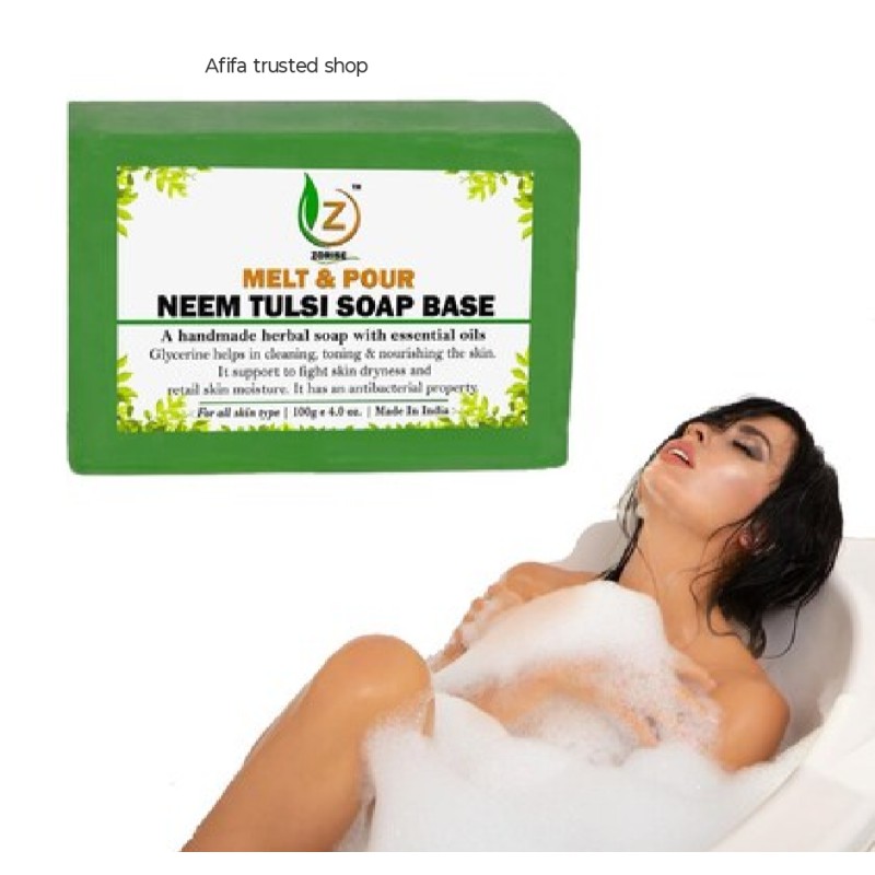 Picture of Premium Quality Soap Base Neem & Tulsi Melt Pour 100% Natural and Organic-250gm