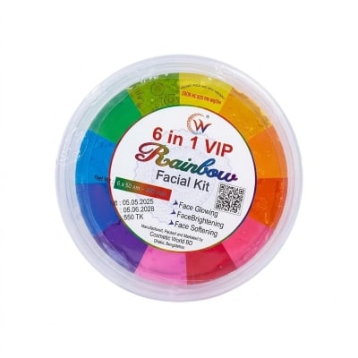 Picture of Rainbow 6- in-1 VIP Facial Kit Combo Pack 480 gm