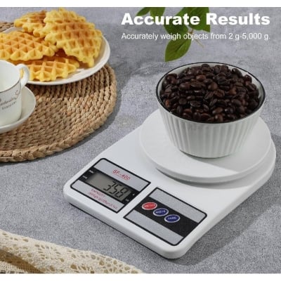 Picture of Original Digital scale for kitchen LCD display High Quality-White