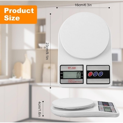 Picture of Original Digital scale for kitchen LCD display High Quality-White