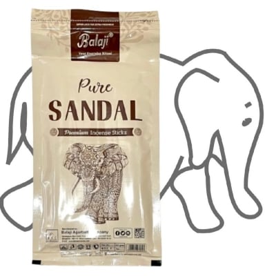 Picture of Balaji Pure Sandal Premium Incense Sticks 1 pack-Sand