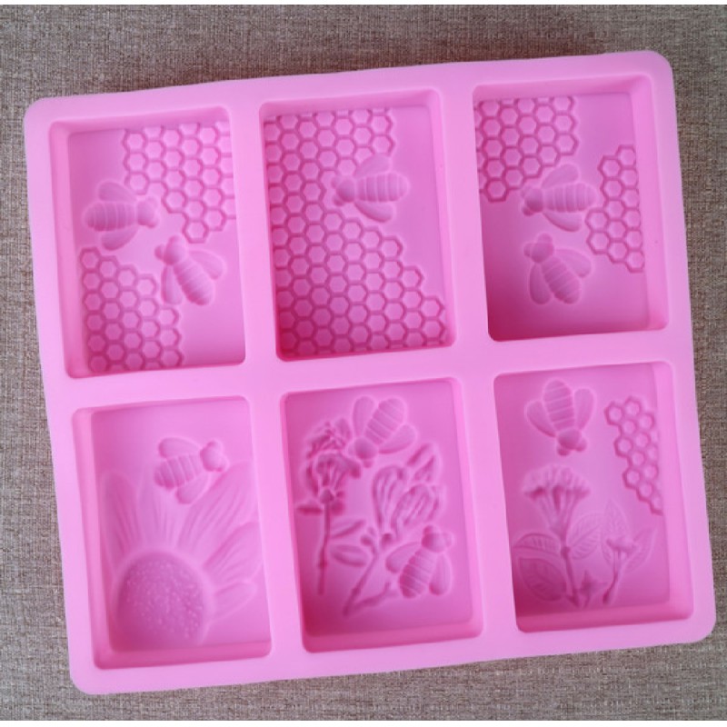 Picture of Silicone Soap Mold for Honey Bee Handmade organic soap
