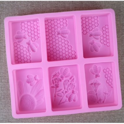 Picture of Silicone Soap Mold for Honey Bee Handmade organic soap