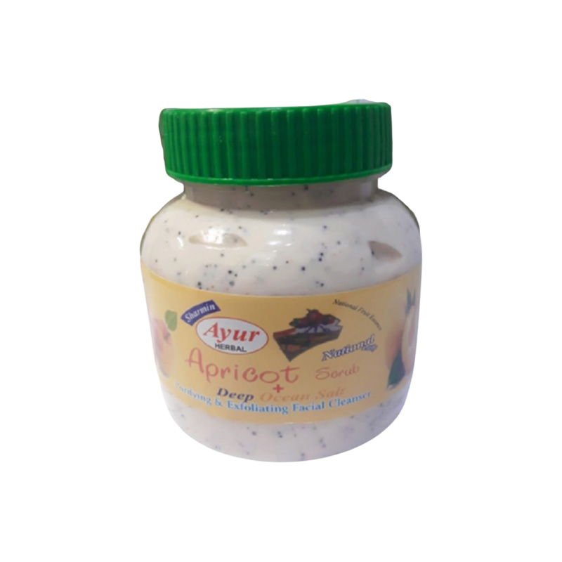 Picture of Ayur Apricot Scrub + Deep ocean Salt original ayur-White