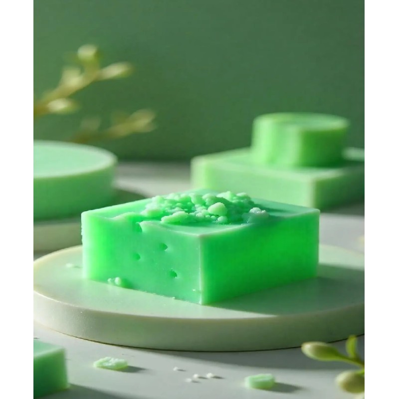 Picture of Neem Soap Base Pure Chemical Free Melt Soap Base Bar For Soap Making (300 Gm)