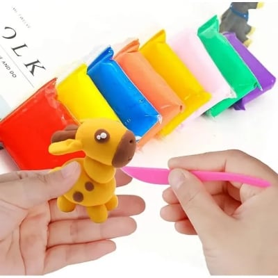 Picture of 12 Colors Soft Super Light Clay Modeling Air Dry Clay For DIY Handmade Toys-Afifa Trusted Shop|-12 Color