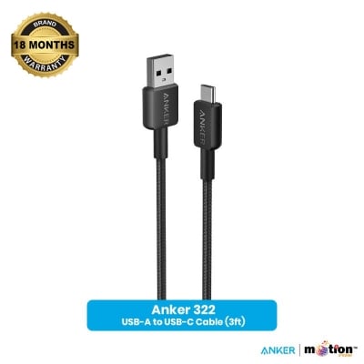 Picture of Anker 322 USB-A to USB-C Cable (3ft Braided)