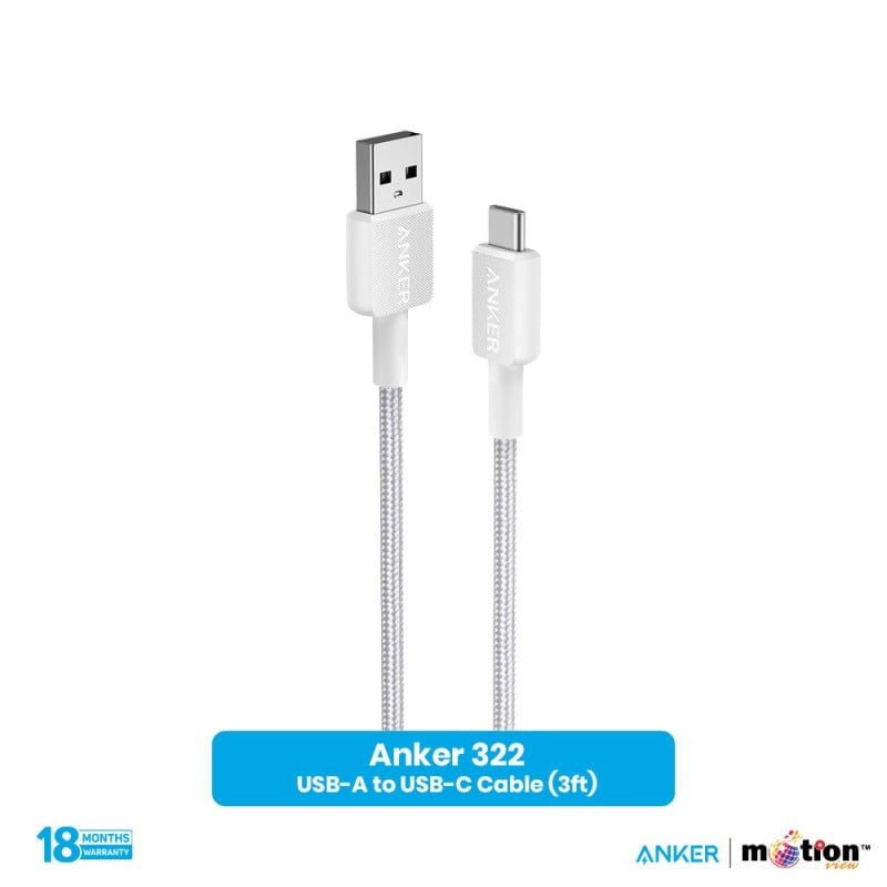 Picture of Anker 322 USB-A to USB-C Cable (3ft Braided)