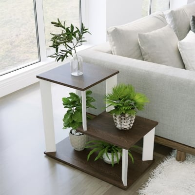 Picture of Furni Zone New Design Coras Bed Sofa Side Table With Storage And Drawer Lamp, Flower Stand Decor For Living Bed Room Home